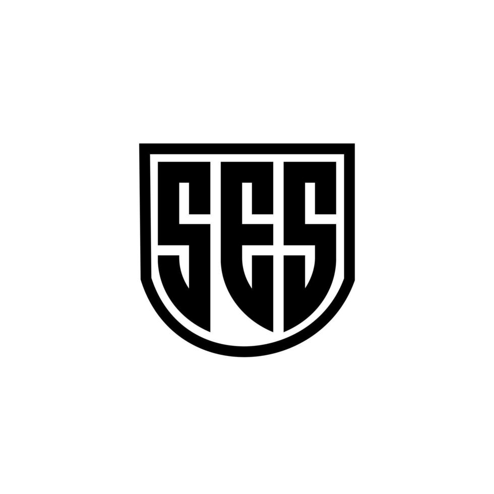 ses lettera logo design nel illustrazione. vettore logo, calligrafia disegni per logo, manifesto, invito, eccetera.