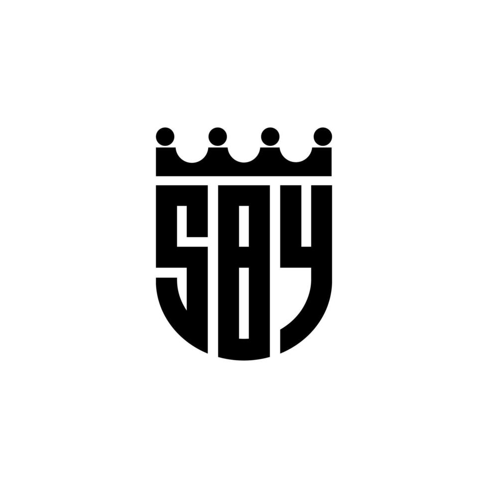 sby lettera logo design nel illustrazione. vettore logo, calligrafia disegni per logo, manifesto, invito, eccetera.