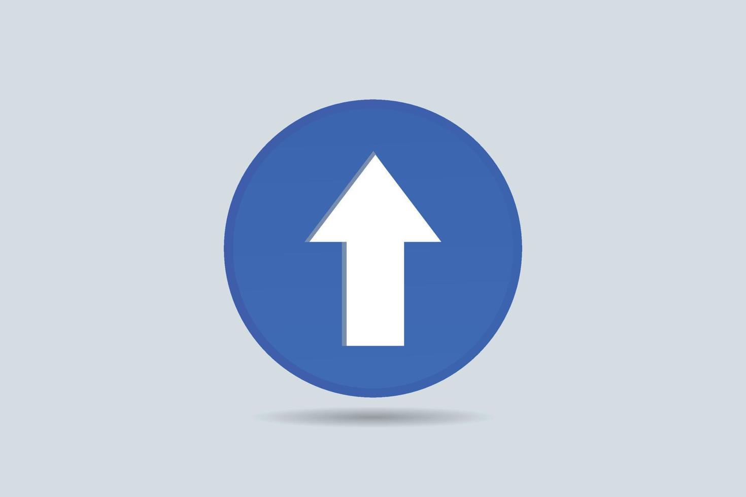vettore freccia pointer su icona cartello o simbolo su bianca sfondo 3d illustrazione