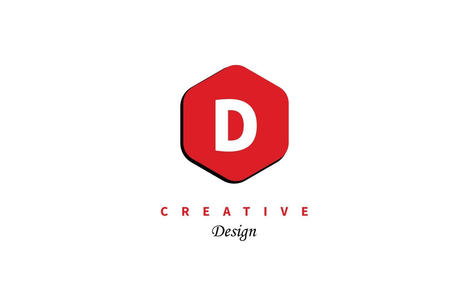 d logo design vettore