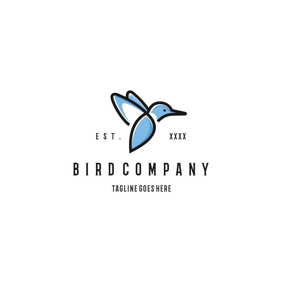 martin pescatore uccello logo design. eccezionale un' martin pescatore uccello logo. un' martin pescatore uccello logotipo. vettore