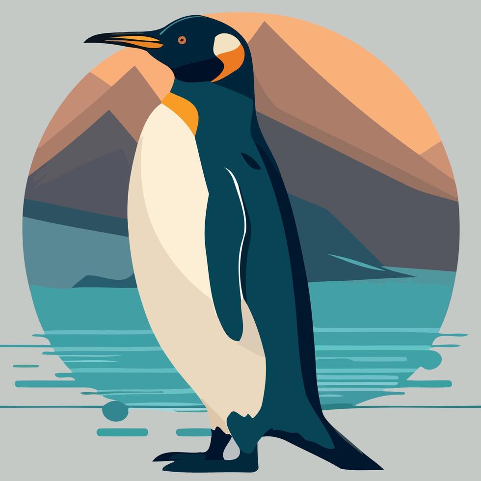 animale uccello Comune blu pinguino vettore