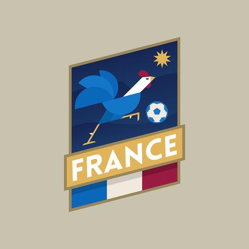 Distintivi di calcio della Coppa del Mondo Francia vettore
