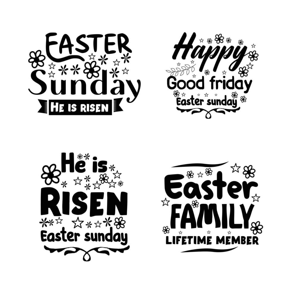 contento Pasqua lettering tipografia design. vettore