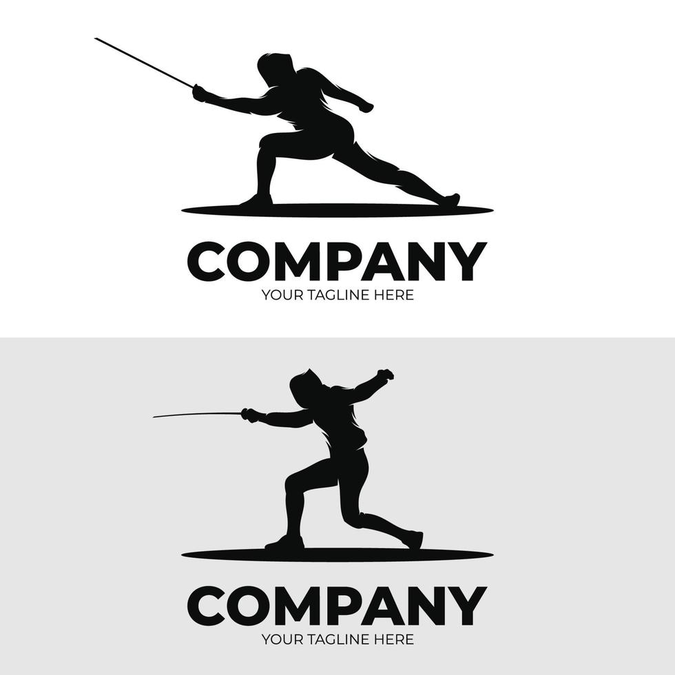 scherma sport logo design ispirazione vettore