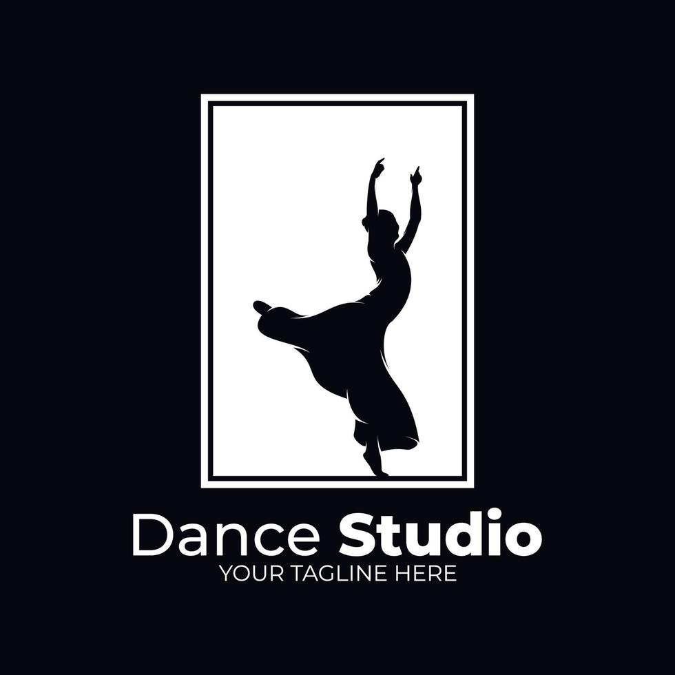 danza balletto logo design ispirazione vettore
