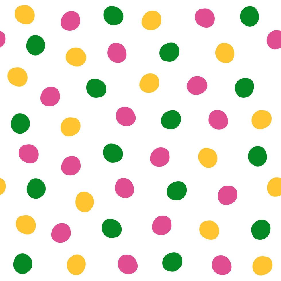 arcobaleno colorato senza soluzione di continuità vettore modello sfondo illustrazione con polka puntini