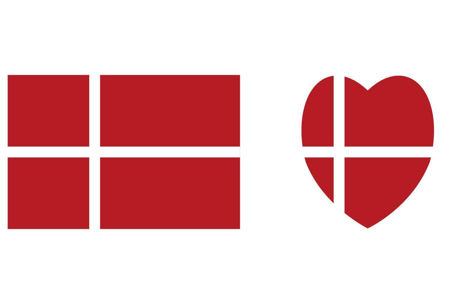 Danimarca ufficialmente bandiera gratuito vettore