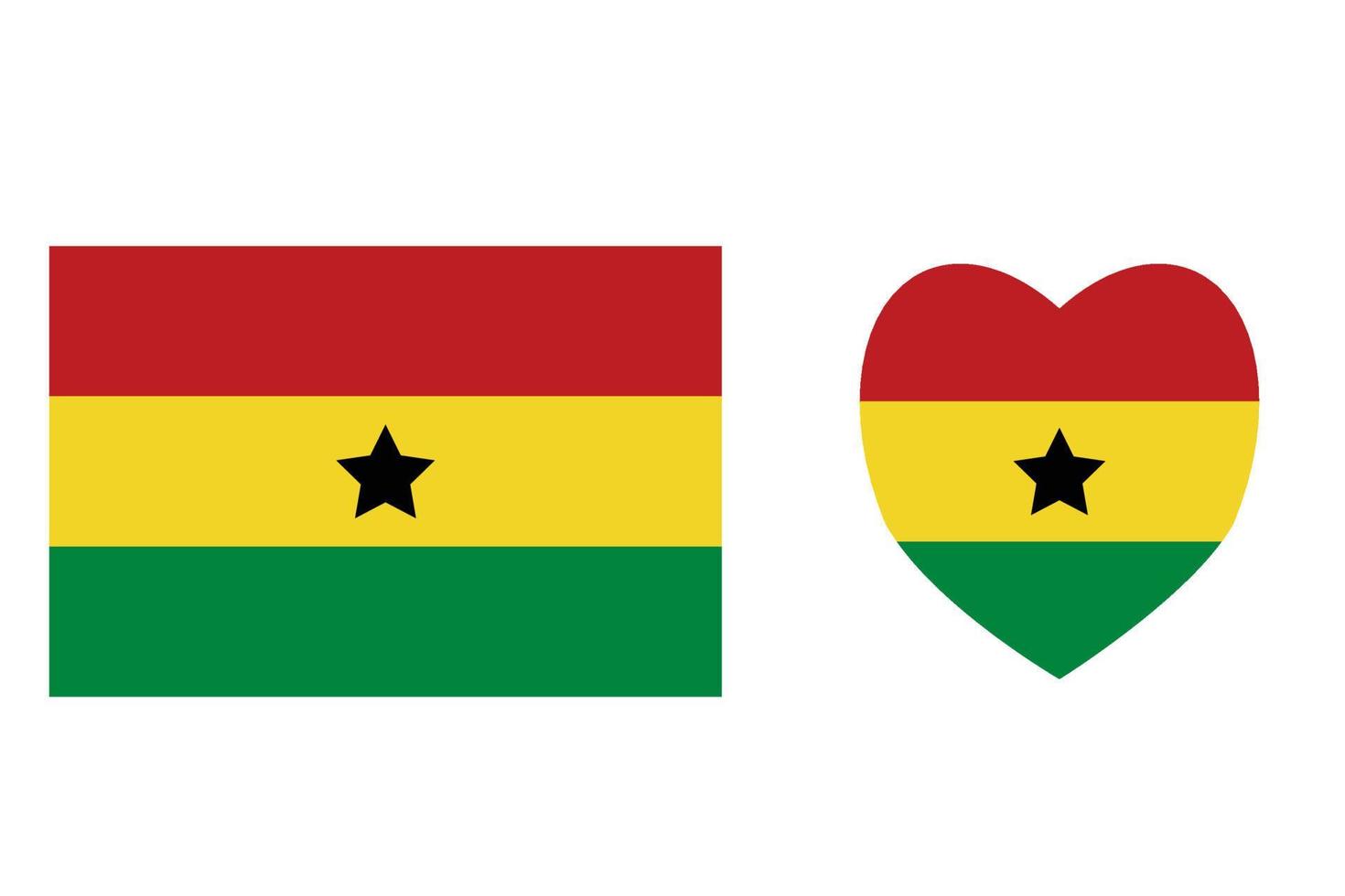 Ghana ufficialmente bandiera gratuito vettore