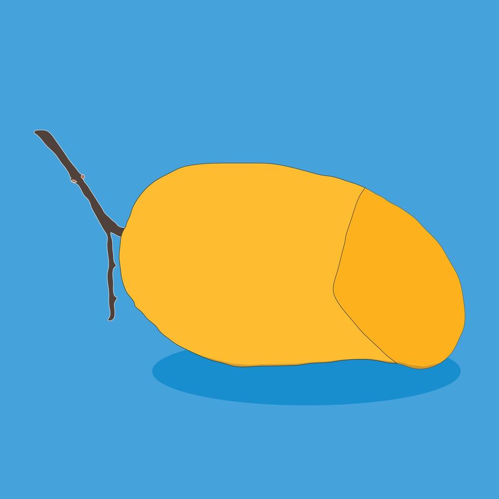 un' bellissimo Mango cibo vettore arte design