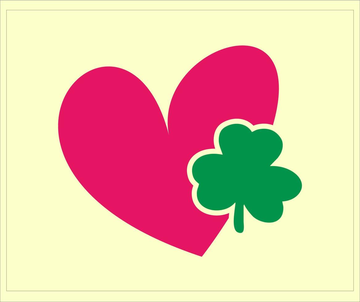 st patricks giorno cuore design.eps vettore