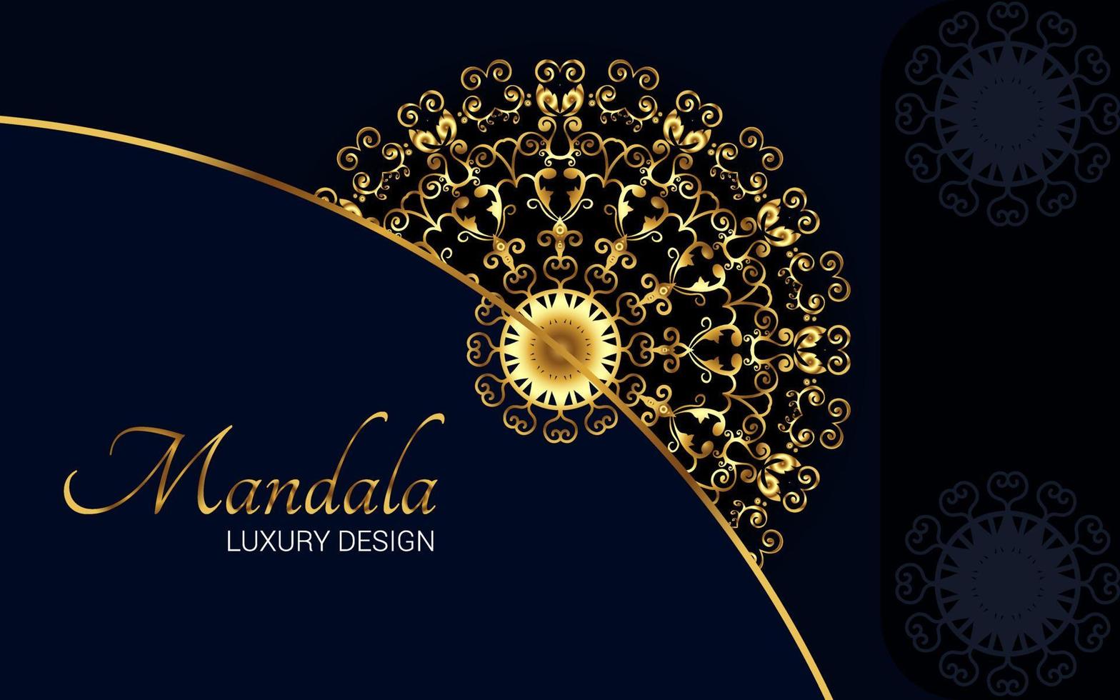 lusso ornamentale mandala design sfondo gratuito vettore