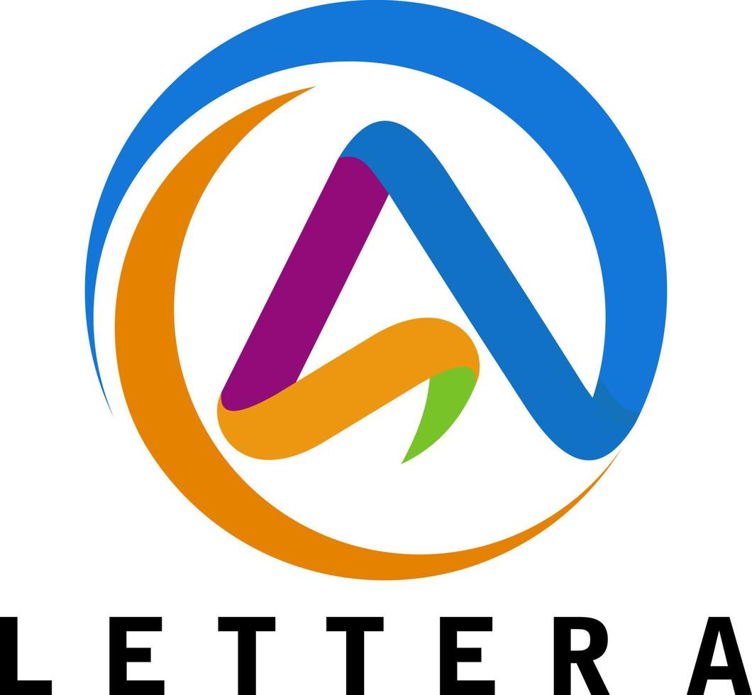 lettera un' logo simbolo design vettore