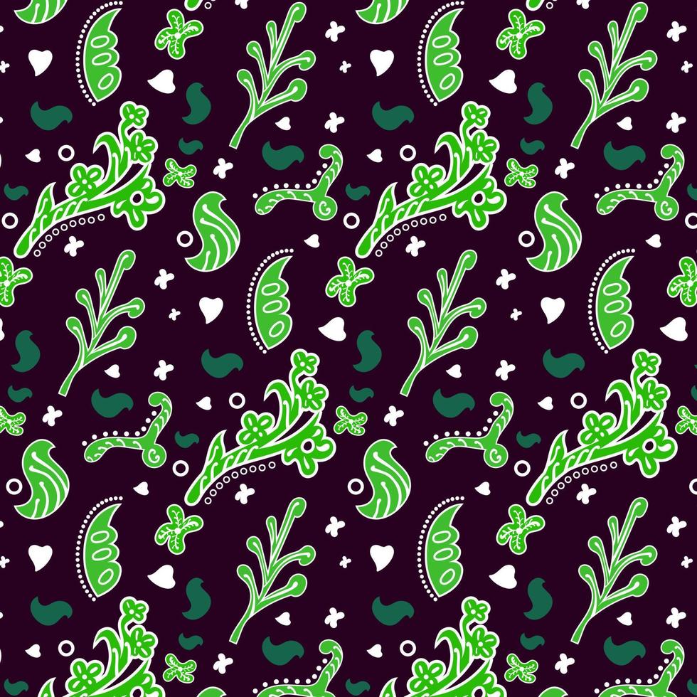 indonesiano batik decorativo floreale senza soluzione di continuità modello, moda sfondo. tintura applicato per totale stoffa, o stoffa fatto utilizzando Questo tecnica originato a partire dal Indonesia. vettore
