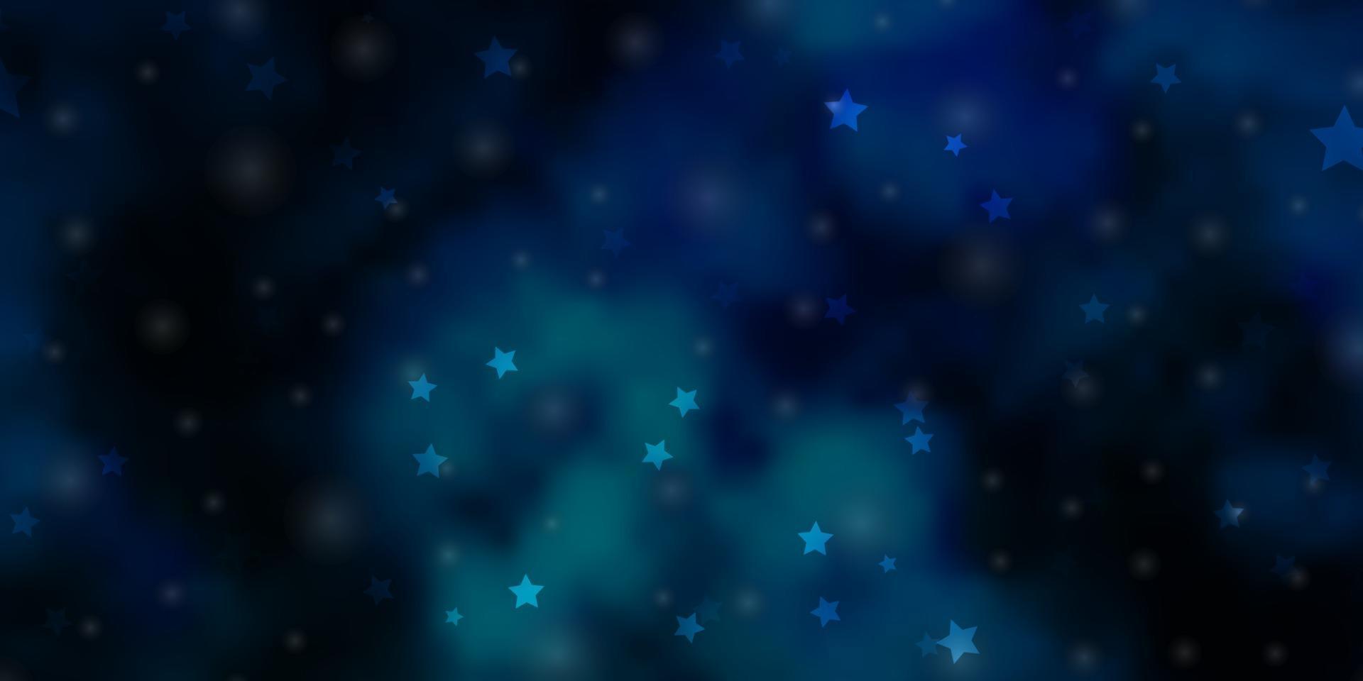 struttura di vettore blu chiaro con bellissime stelle.