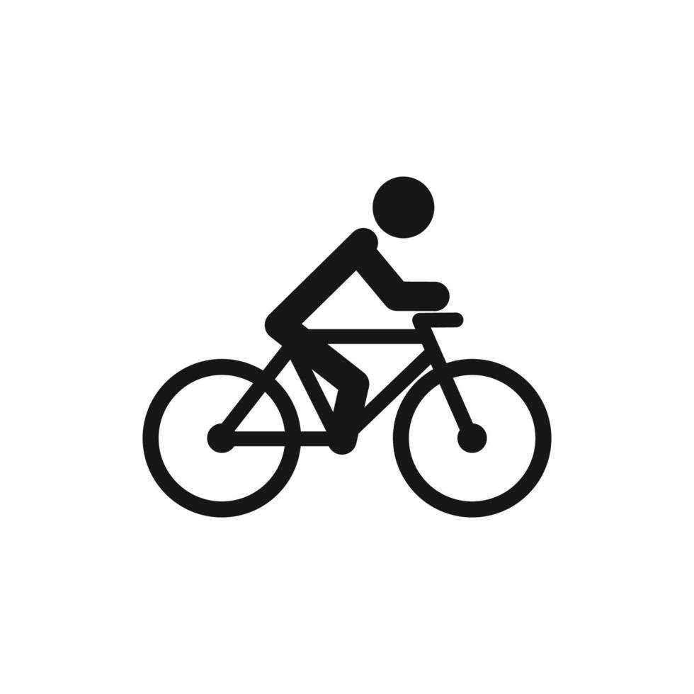 bicicletta icona isolato su bianca sfondo vettore