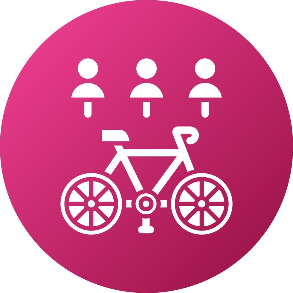 elettrico bicicletta Condividere icona stile vettore