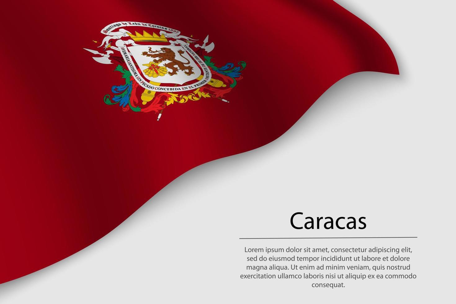 onda bandiera di caracas è un' stato di Venezuela vettore