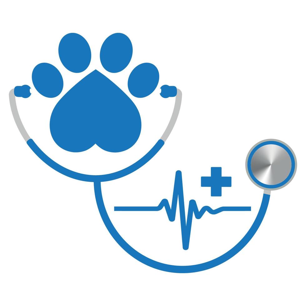 illustrazione di il logo di un' veterinario clinica. vettore
