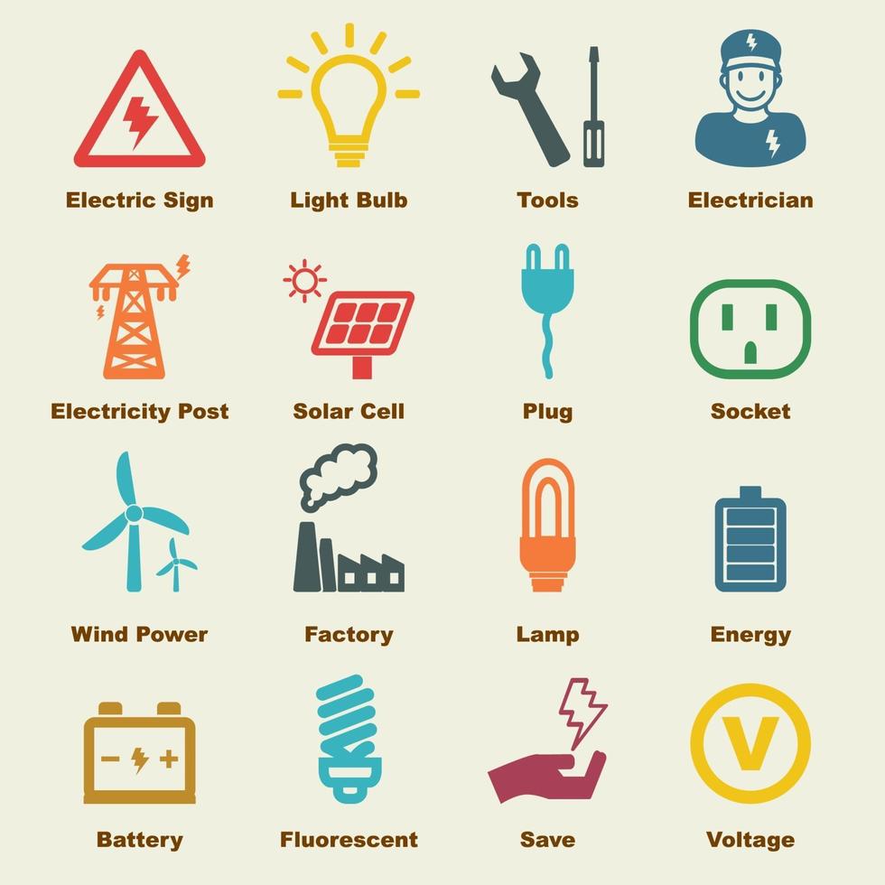 elementi del vettore di elettricità