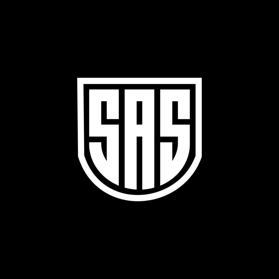 sas lettera logo design nel illustrazione. vettore logo, calligrafia disegni per logo, manifesto, invito, eccetera.