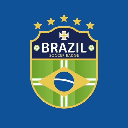 Distintivi di calcio Brasile World Cup vettore
