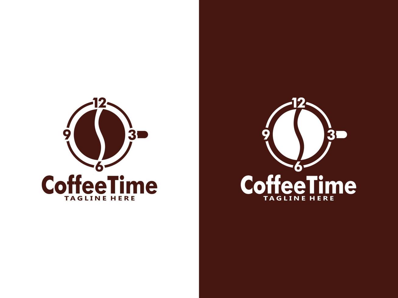 caffè tempo logo design modello, vettore caffè logo per caffè negozio e qualunque attività commerciale relazionato per caffè.