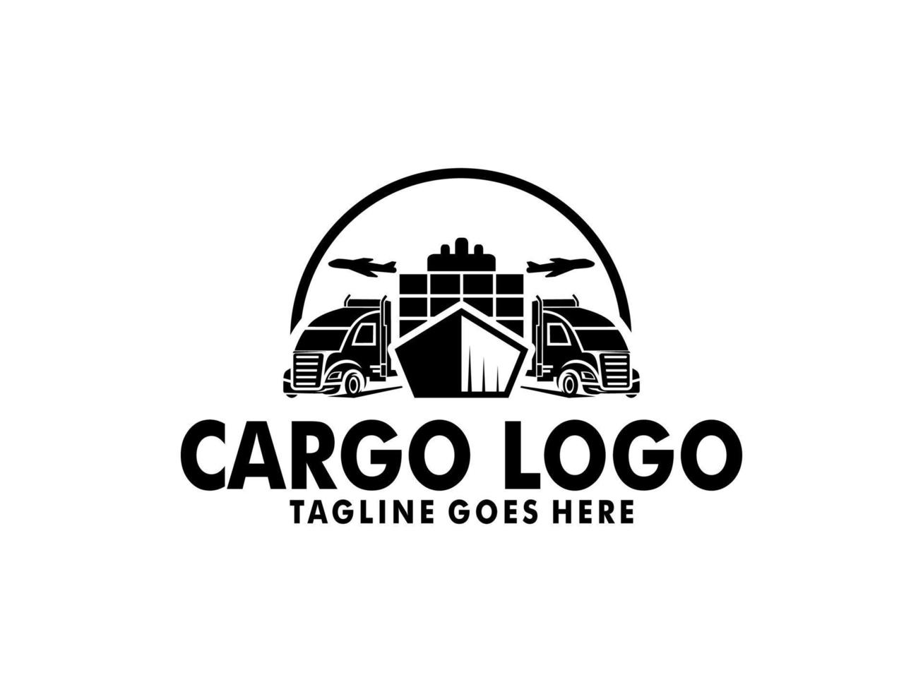 esprimere logistica mezzi di trasporto concetto logo design modello vettore