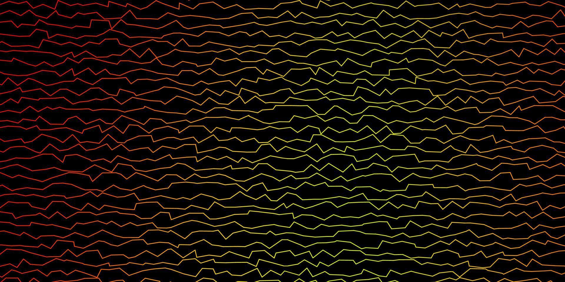 trama vettoriale rosso scuro, giallo con curve.