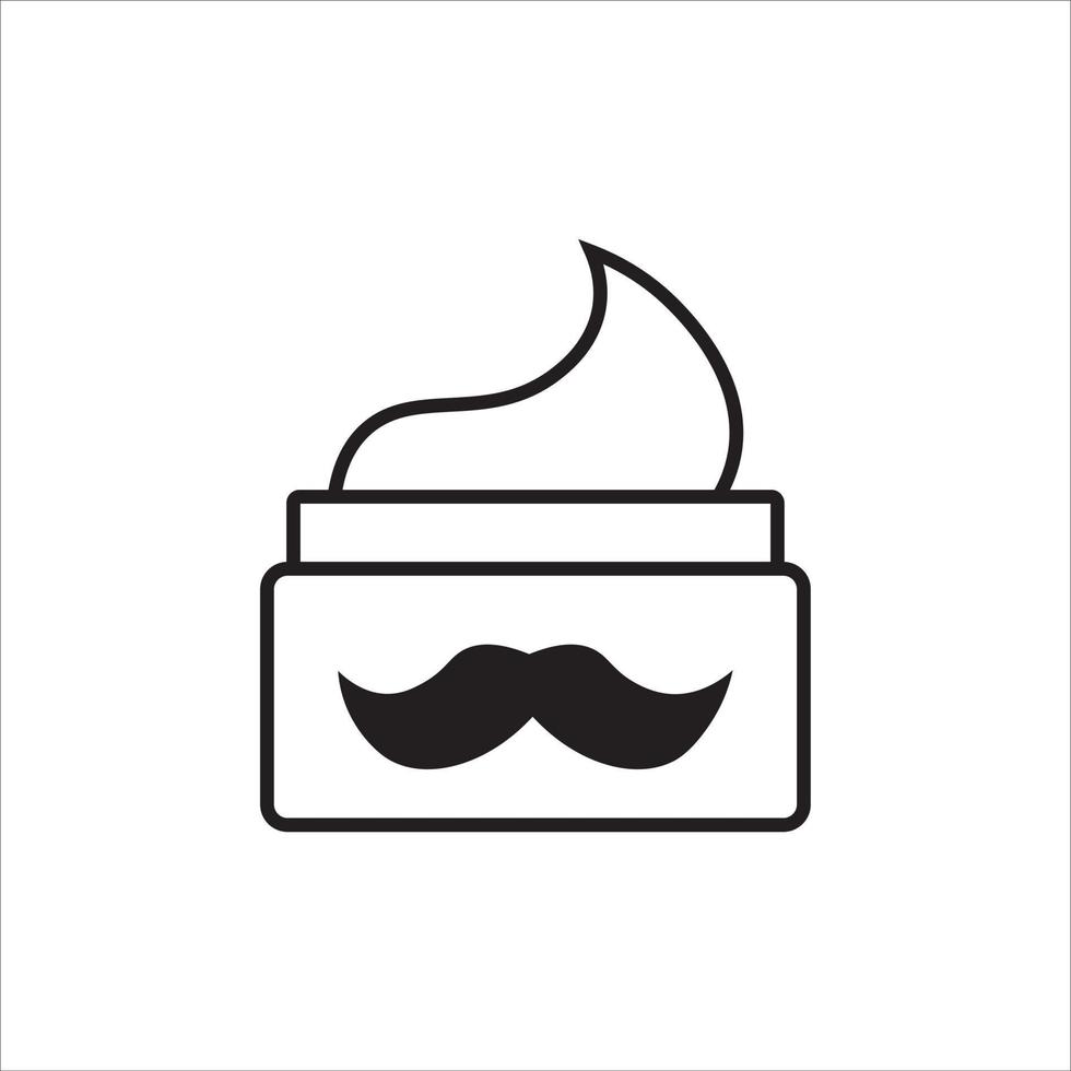 barba e baffi messa in piega Prodotto icona, vettore, illustrazione, simbolo vettore