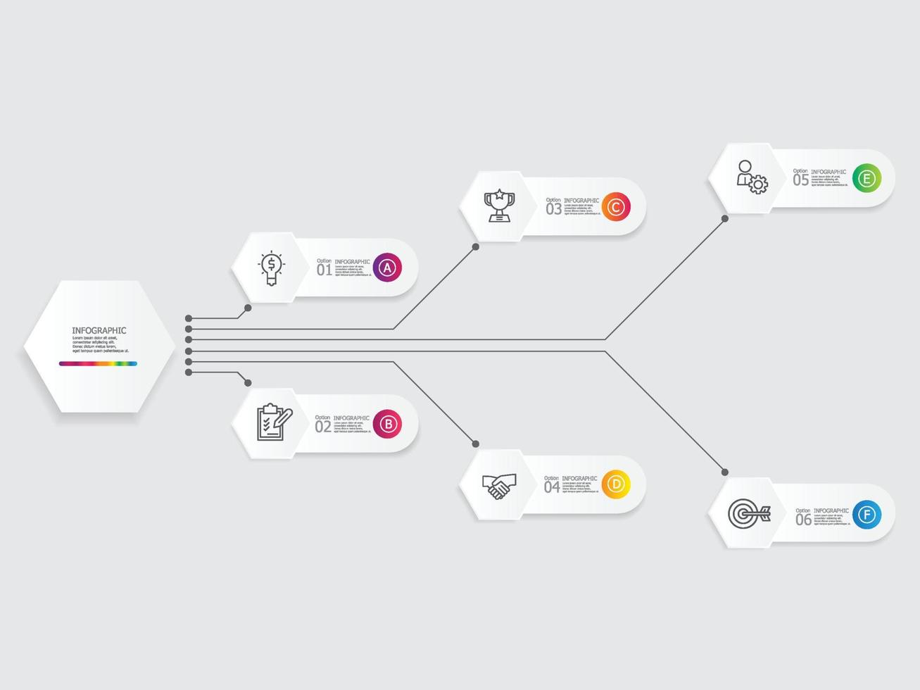 orizzontale passaggi sequenza temporale Infografica elemento rapporto sfondo vettore