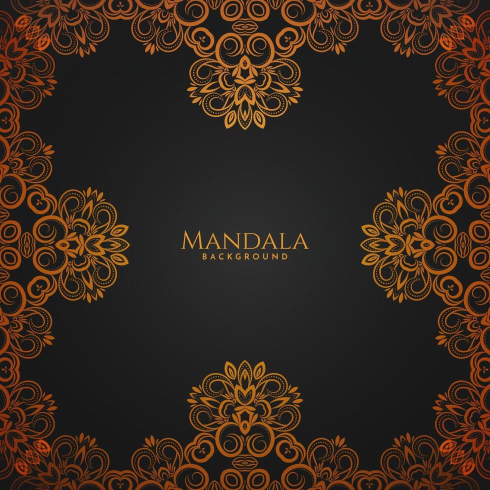 mandala design decorativo elegante sfondo reale vettore