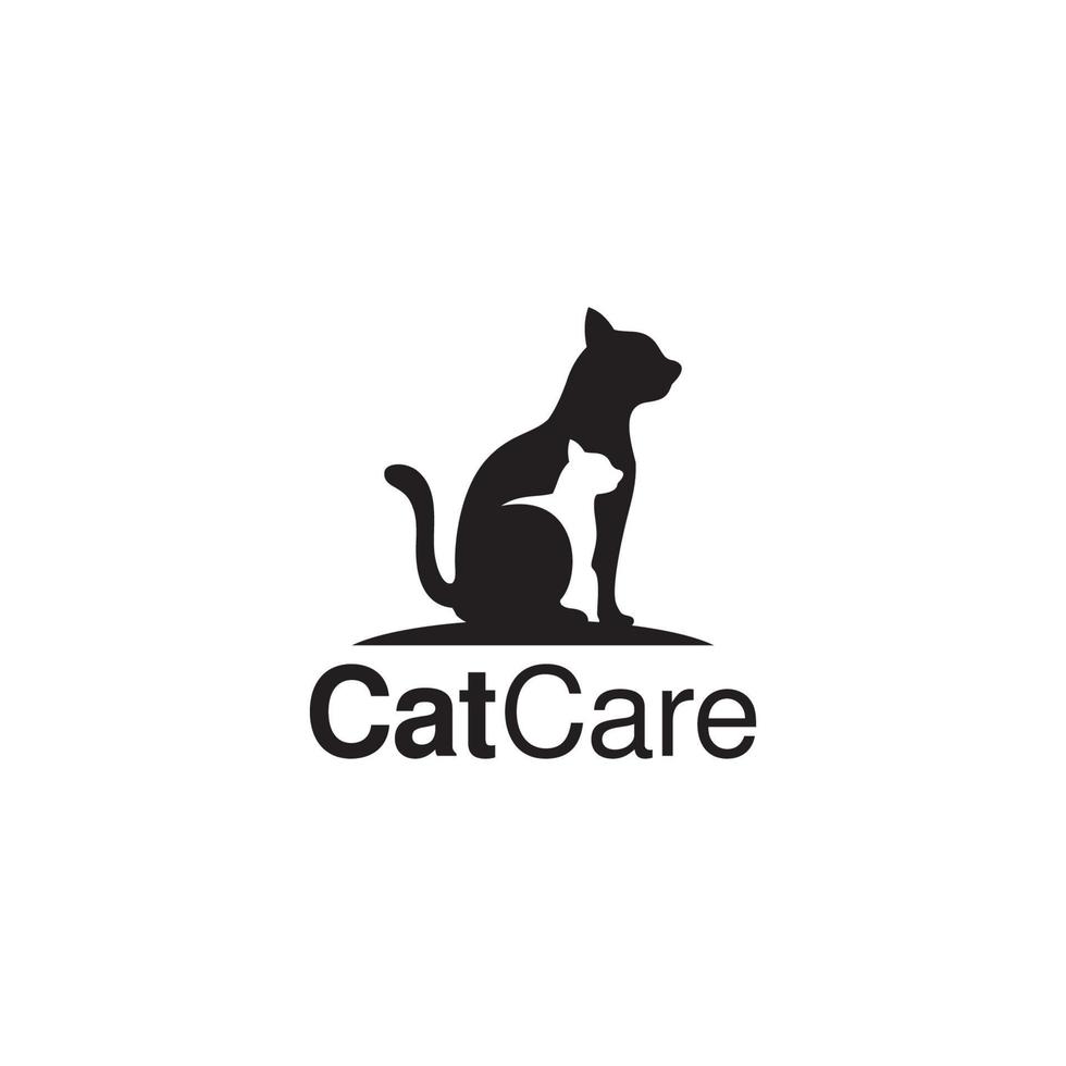 gatto cura logo.eps vettore