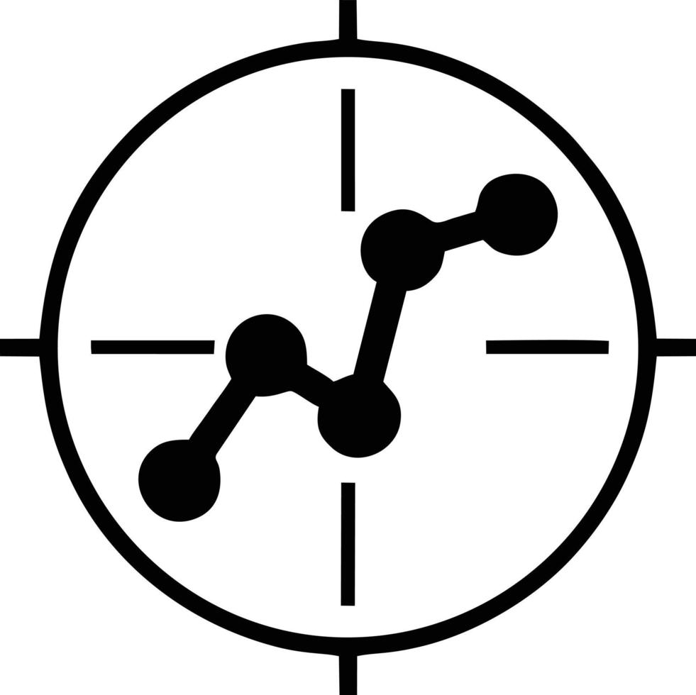 bersaglio messa a fuoco icona simbolo design Immagine, illustrazione di il successo obbiettivo icona concetto. eps 10 vettore