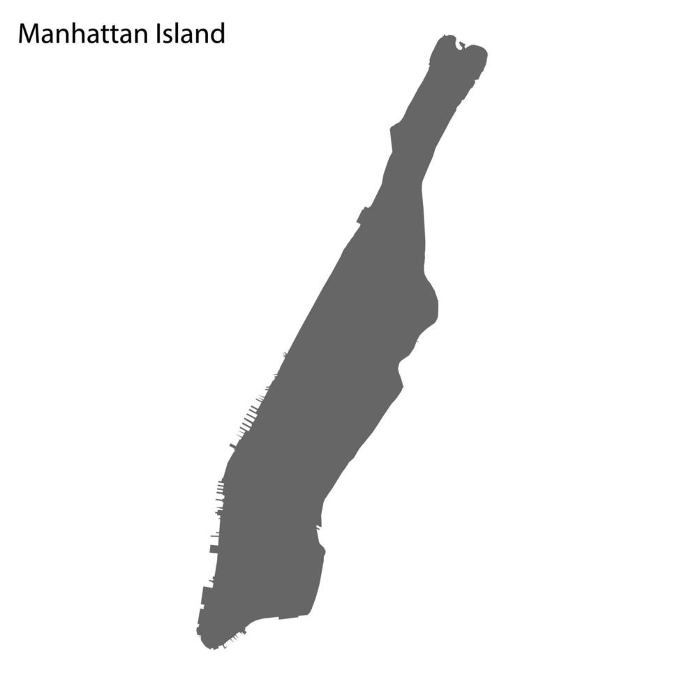 mappa di alta qualità dell'isola vettore