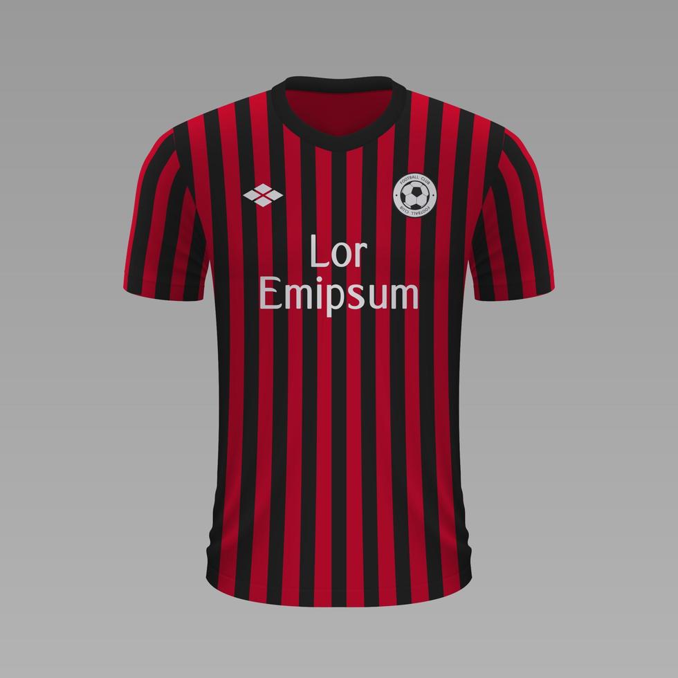 realistico calcio camicia 2020 vettore