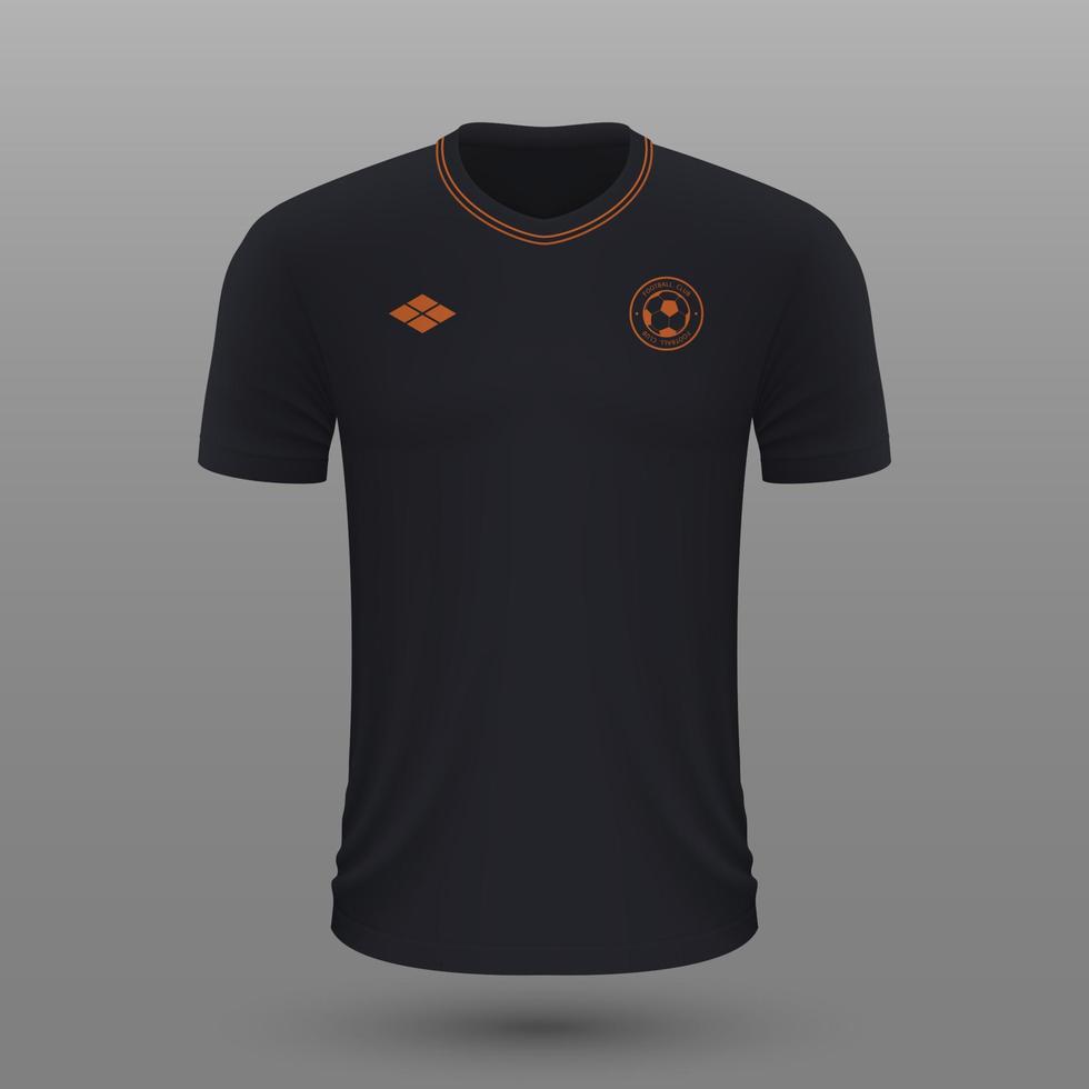 realistico calcio camicia , Olanda lontano maglia modello per calcio kit. vettore