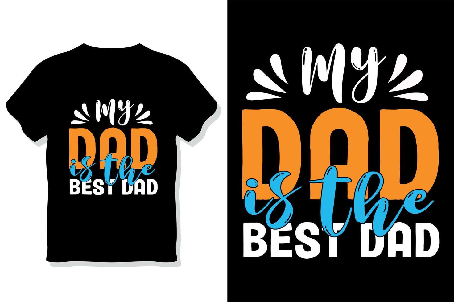 papà tipografia t camicia o padri giorno t camicia vettore