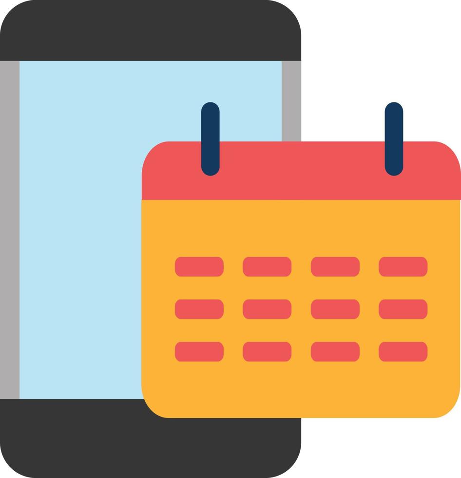 smartphone funzione calendario vettore