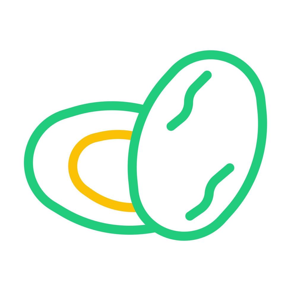 palma icona duocolor verde giallo stile Ramadan illustrazione vettore elemento e simbolo Perfetto.
