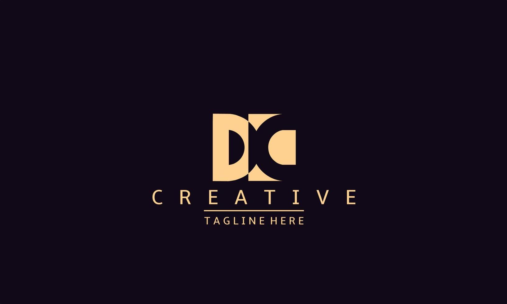 creativo lettera dc, dc logo design modello vettore. moderno d c logo design. vettore