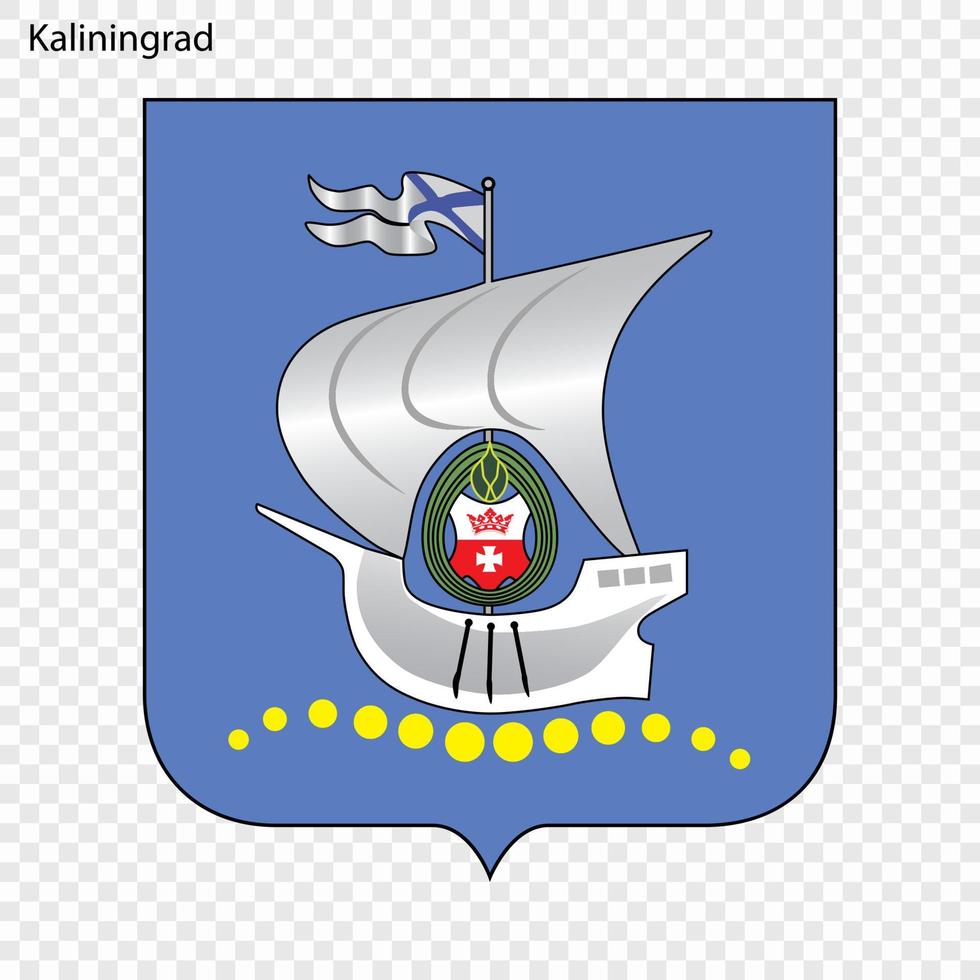 emblema di kaliningrad vettore