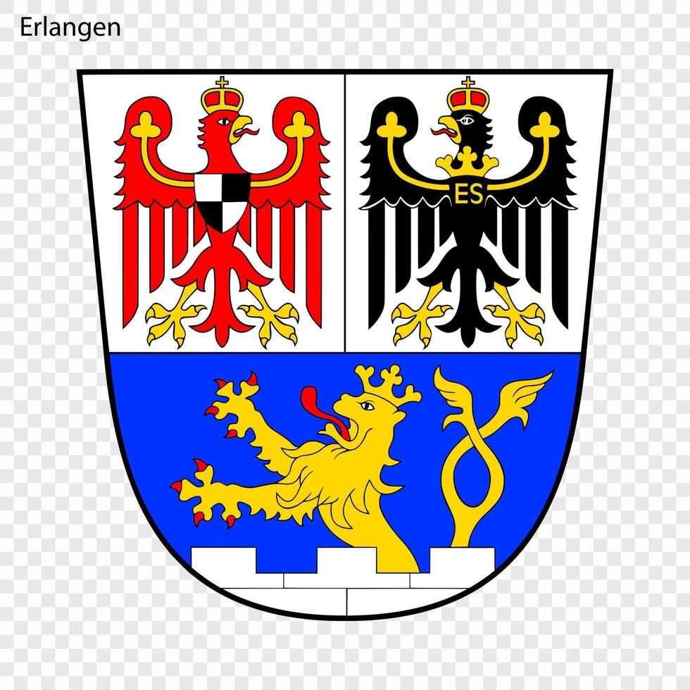 emblema di città di Germania vettore