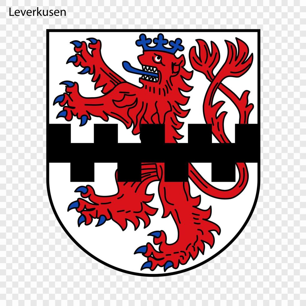 emblema di città di Germania vettore