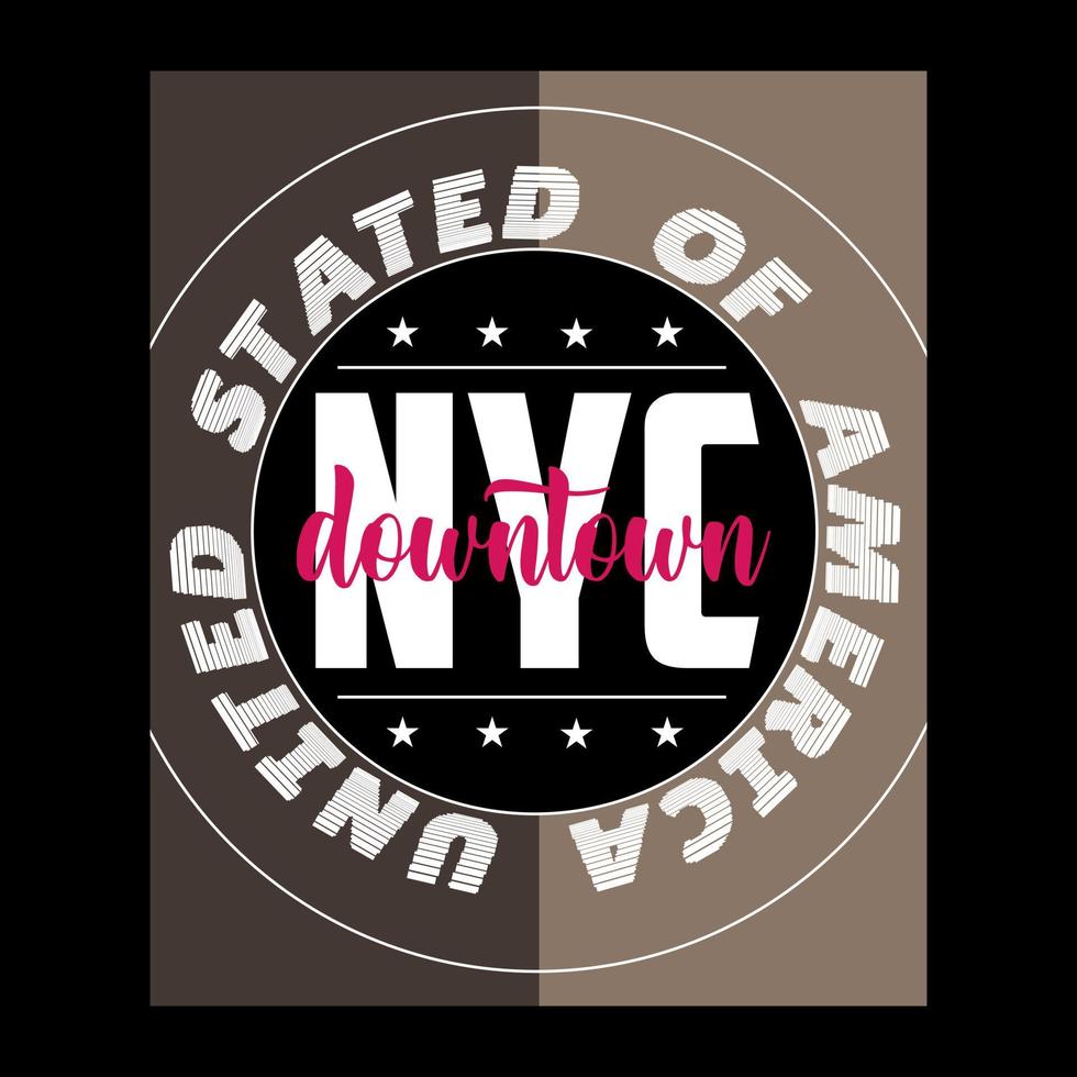 nyc vettore testo, logo modello tipografia design