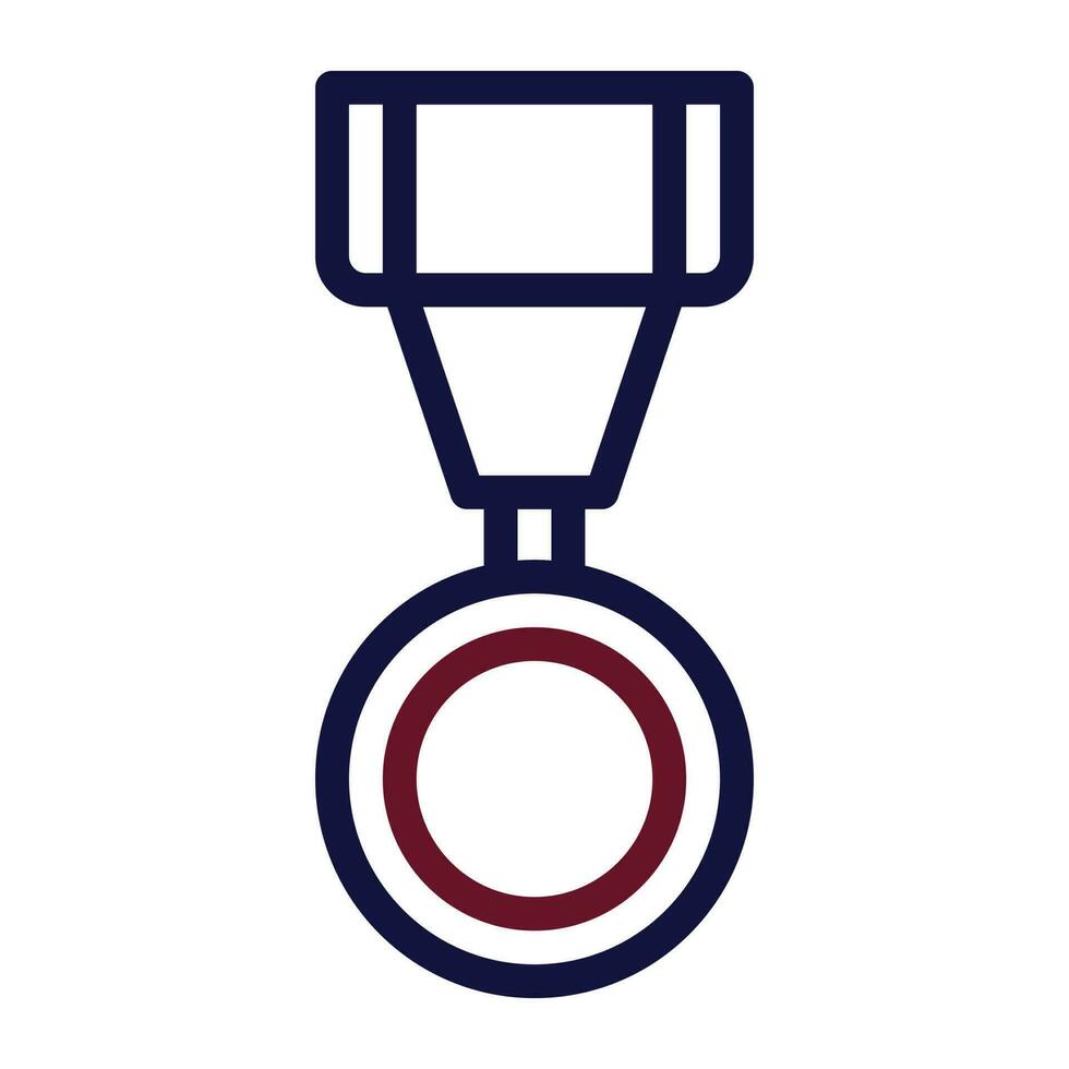 medaglia icona duocolor stile marrone Marina Militare colore militare illustrazione vettore esercito elemento e simbolo Perfetto.