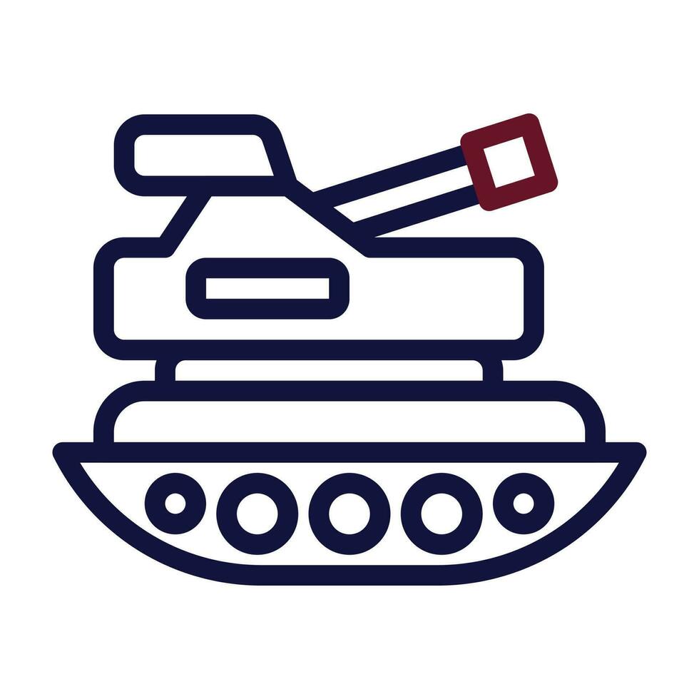 serbatoio icona duocolor stile marrone Marina Militare colore militare illustrazione vettore esercito elemento e simbolo Perfetto.