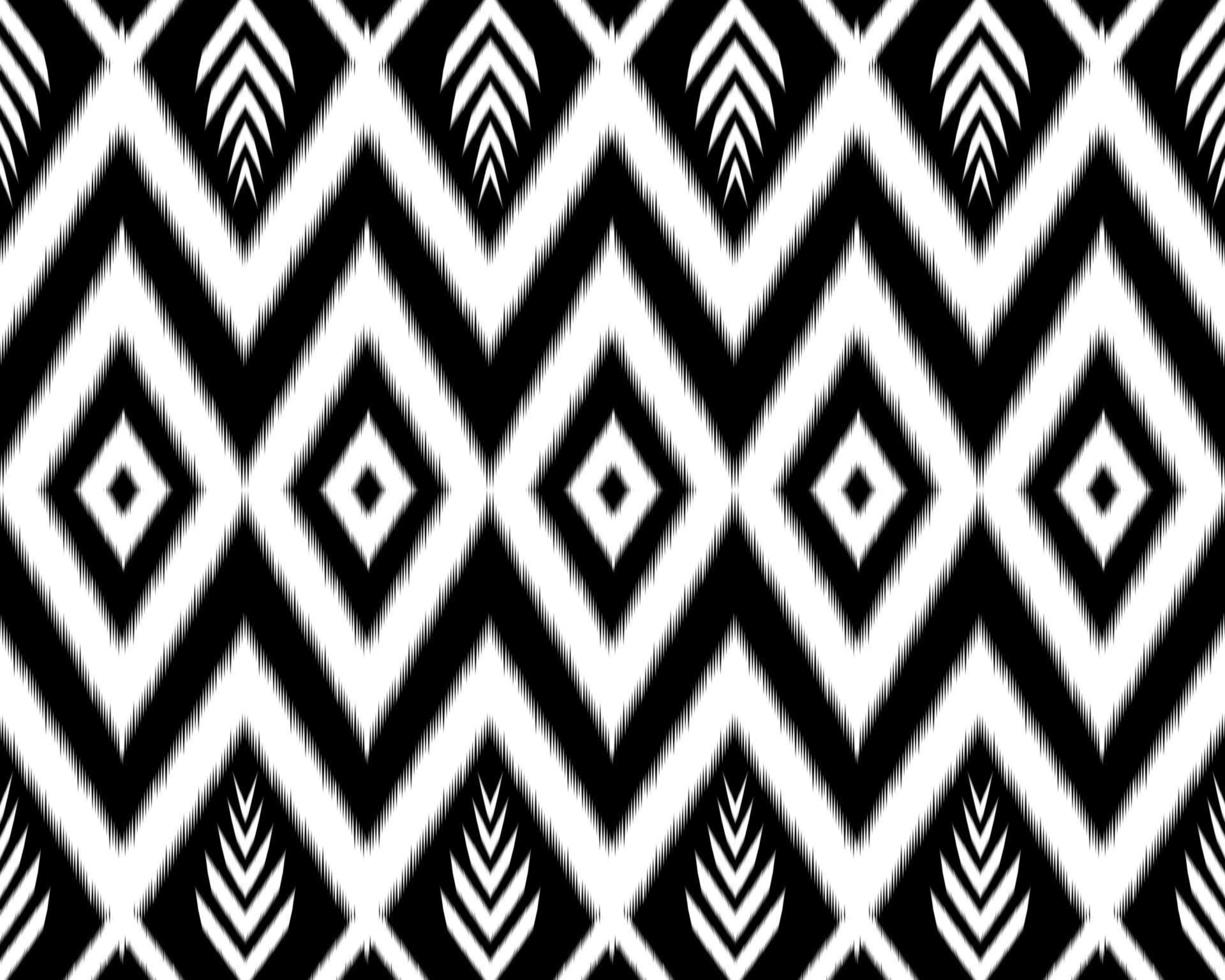 ikat geometrico folclore ornamento con diamanti. tribale etnico vettore struttura. senza soluzione di continuità a strisce modello nel azteco stile. popolare ricamo. indiano, scandinavo, zingaro, messicano, africano tappeto.