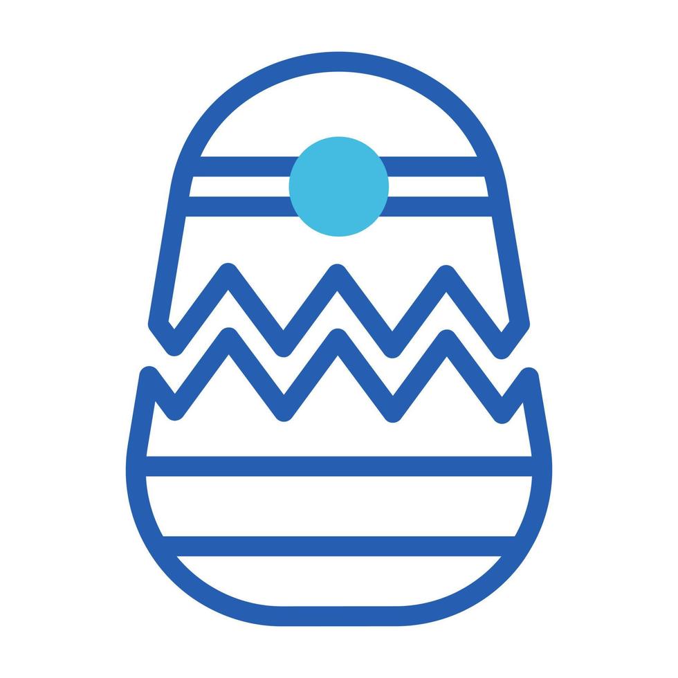 uovo icona duotone blu stile Pasqua illustrazione vettore elemento e simbolo Perfetto.