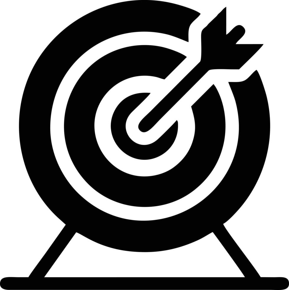 bersaglio messa a fuoco icona simbolo design Immagine, illustrazione di il successo obbiettivo icona concetto. eps 10 vettore